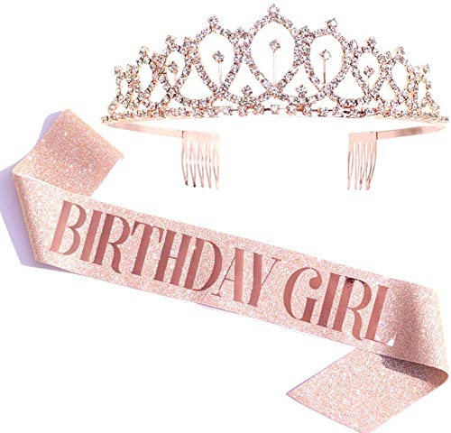 ' BIRTHDAY GIRL ' BANNER - (WITH CROWN ) - 2 PCS