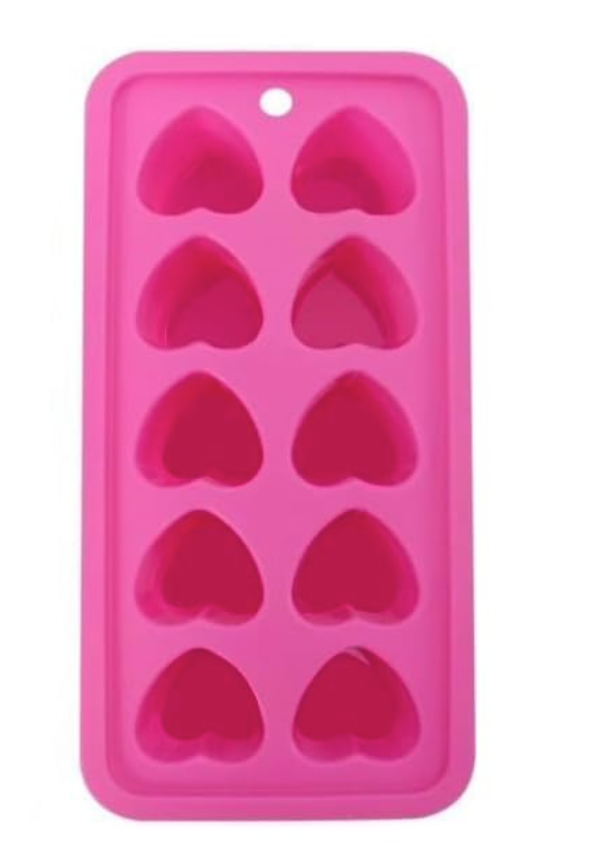 Pink Tray Heart Ice Cube Tray